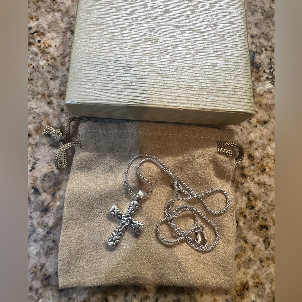 Cross Pendant Necklace- never worn.